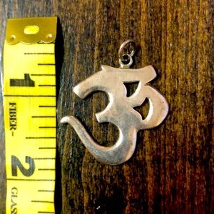 Large Om pendant sterling